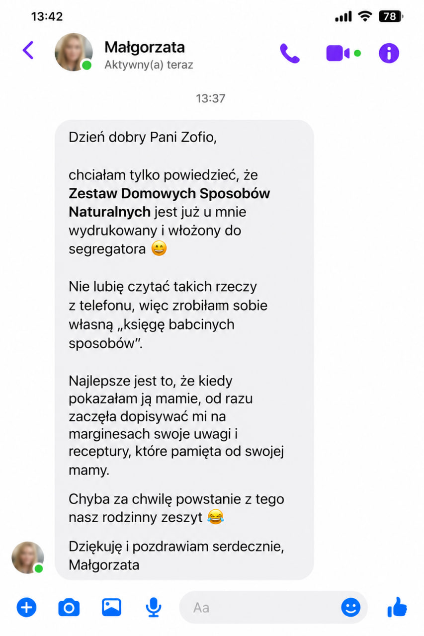 Wiadomość od czytelniczki