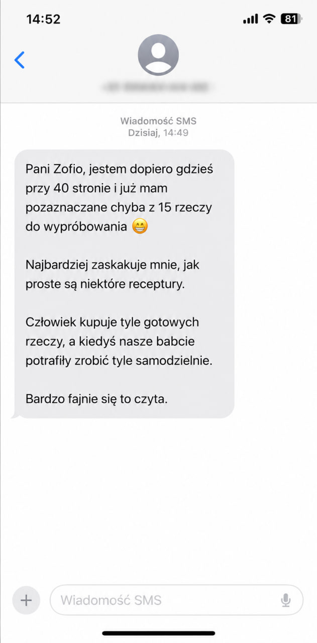 Wiadomość od czytelniczki